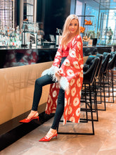 Load image into Gallery viewer, 85% Silk 15% Cotton Kimono “Be My Valentine”