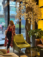 Load image into Gallery viewer, 85% Silk 15% Cotton Kimono “Be My Valentine”