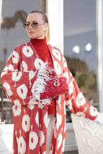 Load image into Gallery viewer, 85% Silk 15% Cotton Kimono “Be My Valentine”