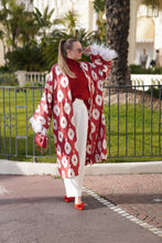 Load image into Gallery viewer, 85% Silk 15% Cotton Kimono “Be My Valentine”