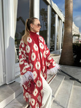 Load image into Gallery viewer, 85% Silk 15% Cotton Kimono “Be My Valentine”