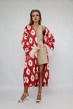Load image into Gallery viewer, 85% Silk 15% Cotton Kimono “Be My Valentine”
