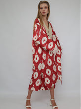 Load image into Gallery viewer, 85% Silk 15% Cotton Kimono “Be My Valentine”