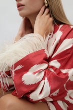 Load image into Gallery viewer, 85% Silk 15% Cotton Kimono “Be My Valentine”