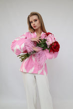 Load image into Gallery viewer, 100% Cotton Pink Mini Kimono With Feathers