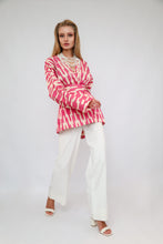 Load image into Gallery viewer, 100% Cotton Purple Mini Kimono With No Feathers