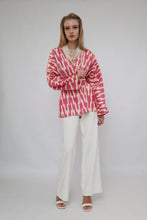 Load image into Gallery viewer, 100% Cotton Purple Mini Kimono With No Feathers