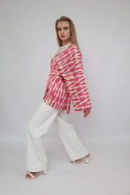 Load image into Gallery viewer, 100% Cotton Purple Mini Kimono With No Feathers