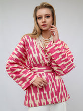 Load image into Gallery viewer, 100% Cotton Purple Mini Kimono With No Feathers