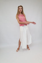 Load image into Gallery viewer, 100% Cotton Purple Ikat Waistcoat