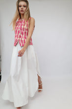 Load image into Gallery viewer, 100% Cotton Purple Ikat Waistcoat