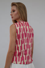 Load image into Gallery viewer, 100% Cotton Purple Ikat Waistcoat