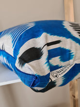 Load image into Gallery viewer, 60% Silk Ikat pillow case "Ocean of Emotion!"