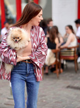 Load image into Gallery viewer, Belted 100% Cotton Short Kimono "Dreamy Amethyst"