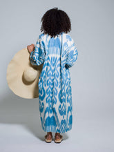 Load image into Gallery viewer, Belted 100% Cotton Maxi Kimono " Summer Breeze"