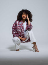 Load image into Gallery viewer, Belted 100% Cotton Short Kimono "Dreamy Amethyst"