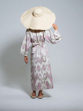 Load image into Gallery viewer, Belted 100% Cotton Maxi Kimono "Pink Orchid"
