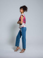 Load image into Gallery viewer, 100% Cotton Wrapped Blouse "Blooming Orchid"