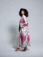 Load image into Gallery viewer, 100% Cotton Maxi Kimono "Blooming Orchid"