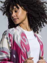 Load image into Gallery viewer, Belted 100% Cotton Maxi Kimono "Blooming Orchid"