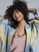 Load image into Gallery viewer, Belted 100% Cotton Maxi Kimono "Sheer Bliss"