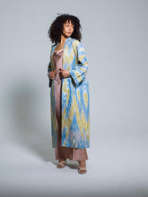 Load image into Gallery viewer, Belted 100% Cotton Maxi Kimono "Sheer Bliss"