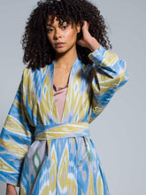 Load image into Gallery viewer, Belted 100% Cotton Maxi Kimono "Sheer Bliss"