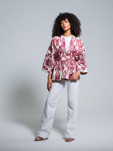 Load image into Gallery viewer, Belted 100% Cotton Short Jacket "Forgotten Pleasures"