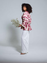 Load image into Gallery viewer, Belted 100% Cotton Short Jacket "Forgotten Pleasures"