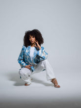 Load image into Gallery viewer, Belted 100% Short Cotton Jacket " Summer Breeze"