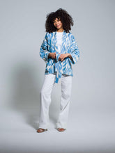 Load image into Gallery viewer, Belted 100% Short Cotton Jacket " Summer Breeze"