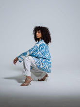 Load image into Gallery viewer, Belted 100% Short Cotton Jacket " Summer Breeze"