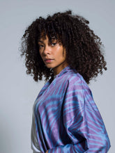 Load image into Gallery viewer, Belted 85% Silk Maxi Kimono "Celestial Dream"