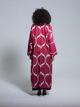 Load image into Gallery viewer, Belted 85% Silk Maxi Kimono "Pure Passion"