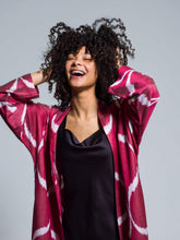 Load image into Gallery viewer, Belted 85% Silk Maxi Kimono "Pure Passion"