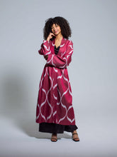 Load image into Gallery viewer, Belted 85% Silk Maxi Kimono "Pure Passion"
