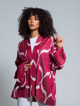 Load image into Gallery viewer, Belted 85 % Silk Short Jacket "Pure Passion"