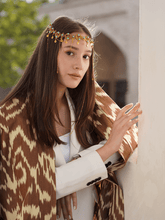 Load image into Gallery viewer, 100% Cotton Maxi Kimono "Chocolate Soul"