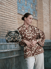 Load image into Gallery viewer, 100% Cotton mini Kimono "Chocolate Soul"