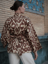 Load image into Gallery viewer, 100% Cotton mini Kimono "Chocolate Soul"