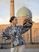 Load image into Gallery viewer, 100% Cotton Mini Kimono "Gentle Confidence"