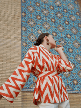 Load image into Gallery viewer, 100% Cotton Mini Kimono "Worthy and bold"