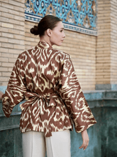 Load image into Gallery viewer, 100% Cotton mini Kimono "Chocolate Soul"
