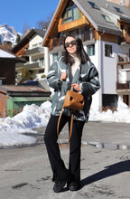 Load image into Gallery viewer, 85% Silk Quilted Jacket "Mystical Midnight"