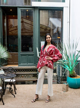 Load image into Gallery viewer, Belted 85% Silk Short Kimono "Pure Passion"