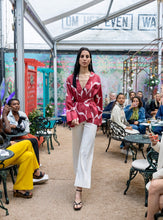 Load image into Gallery viewer, Belted 85% Silk Short Kimono "Pure Passion"