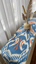 Load image into Gallery viewer, 100% Cotton Ikat Table Runner "Santorini Sunset"