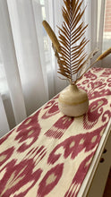 Load image into Gallery viewer, 100% Cotton  Ikat Table Runner "Good vibes"