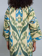 Load image into Gallery viewer, Midi 100% Cotton Kimono "Northen Lights"