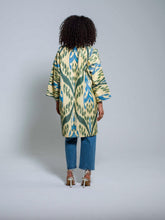 Load image into Gallery viewer, Midi 100% Cotton Kimono "Northen Lights"
